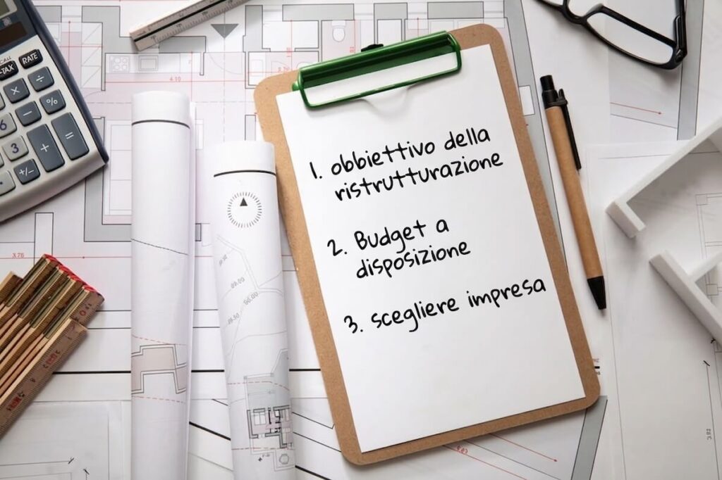 Consigli per ristrutturare casa, check-list iniziale